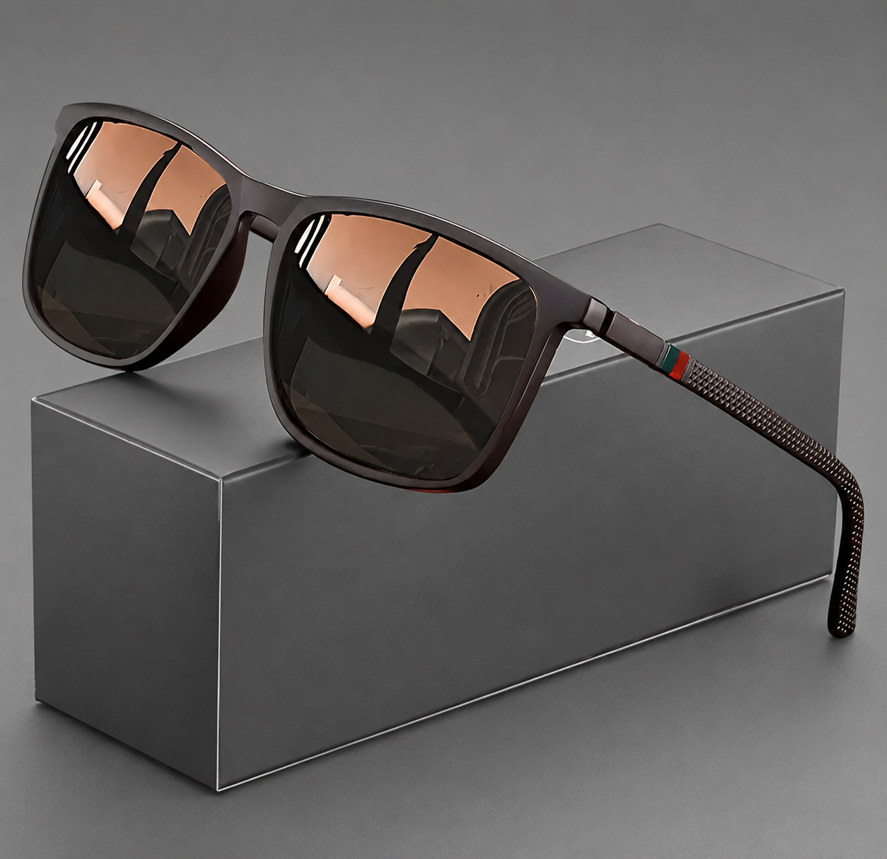 Retro Glasses- Classic Brown/Black Vintage Eyewear